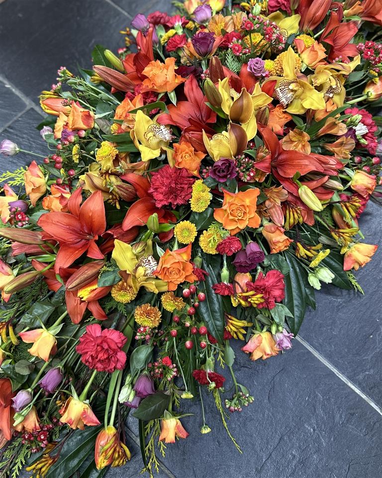 Casket funeral flower sprays Cornwall Hayle